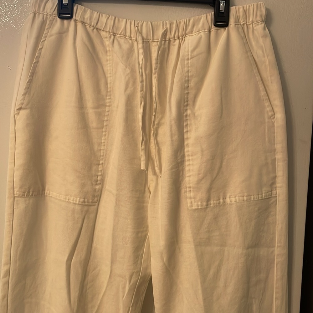 COOFANDY 98% Cotton Large Drawstring Pockets See Through Cover Up Pant - Picture 2 of 9